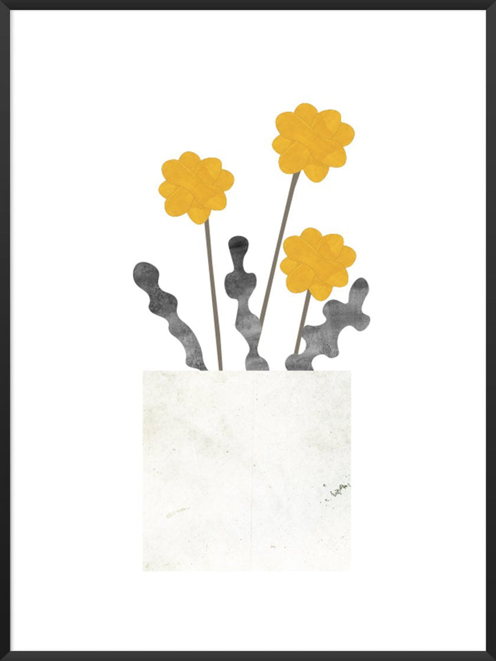 project-nord-dandelion-poster-in-interior-living-room