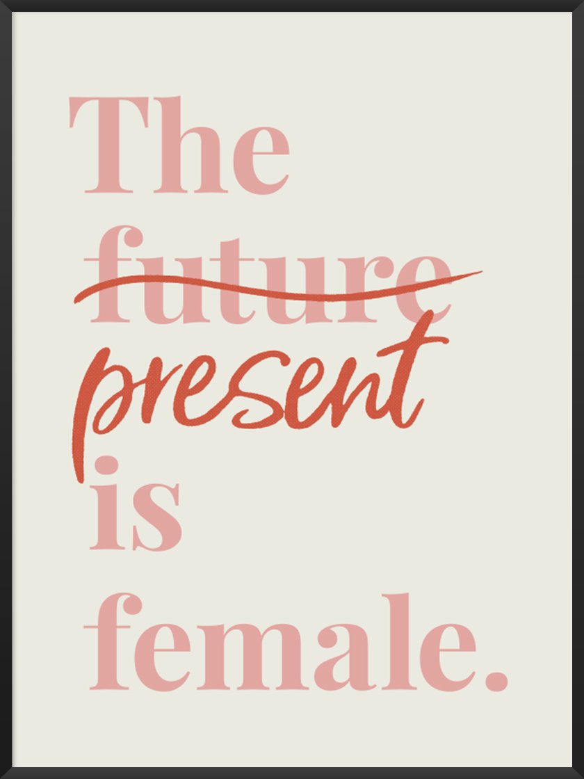 The Present Is Female! - 女性たちへ ポスター