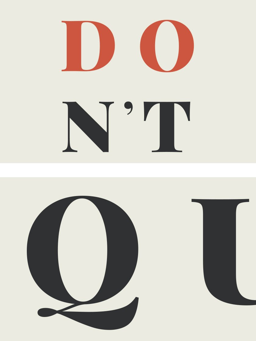 Don't Quit! Do It! - 諦めないで！ ポスター