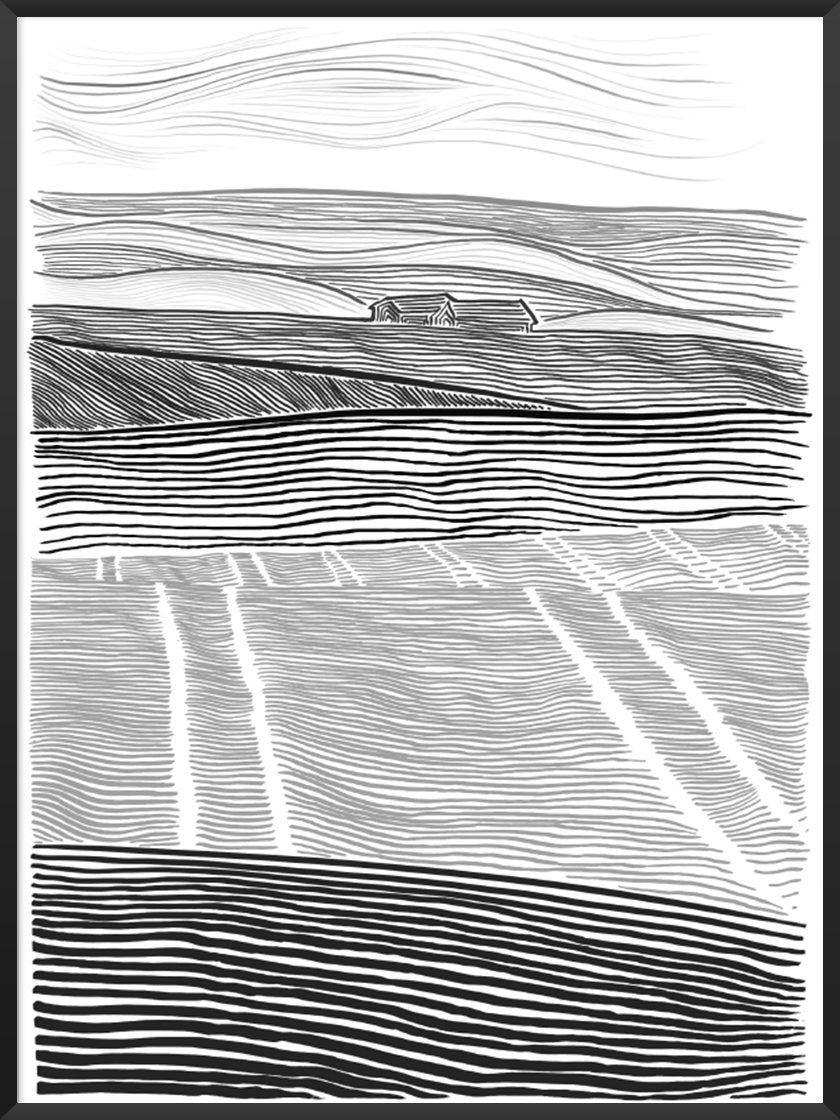 Danish Countryside - デンマークの片田舎 ポスター