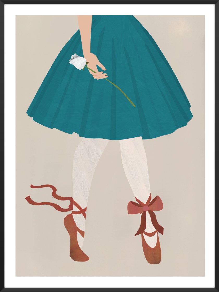 The Red Shoes by Andersen - 赤い靴byアンデルセン ポスター