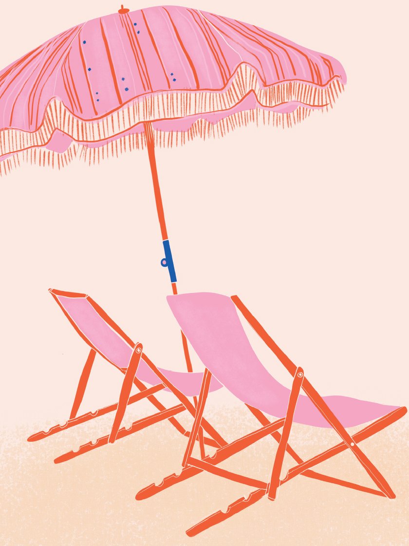 Beach Chairs - ビーチチェア ポスター