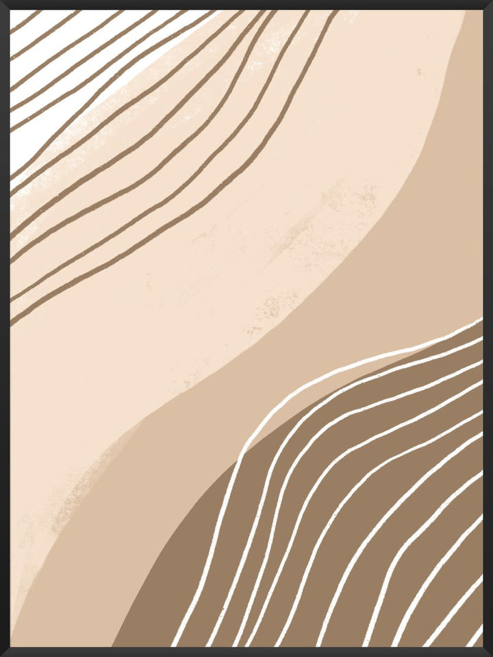 Beige Lines - ベージュライン ポスター