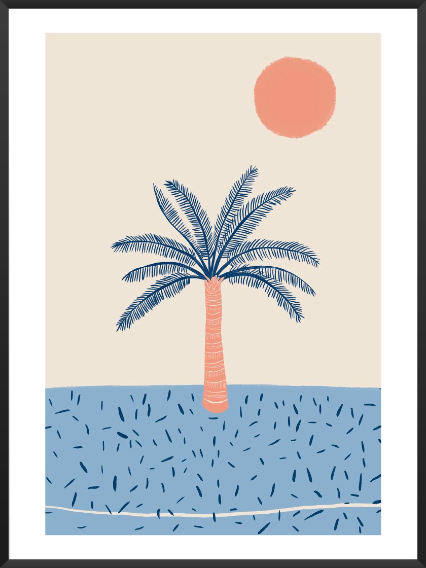 Tropical Palm - 南国のヤシの木 ポスター