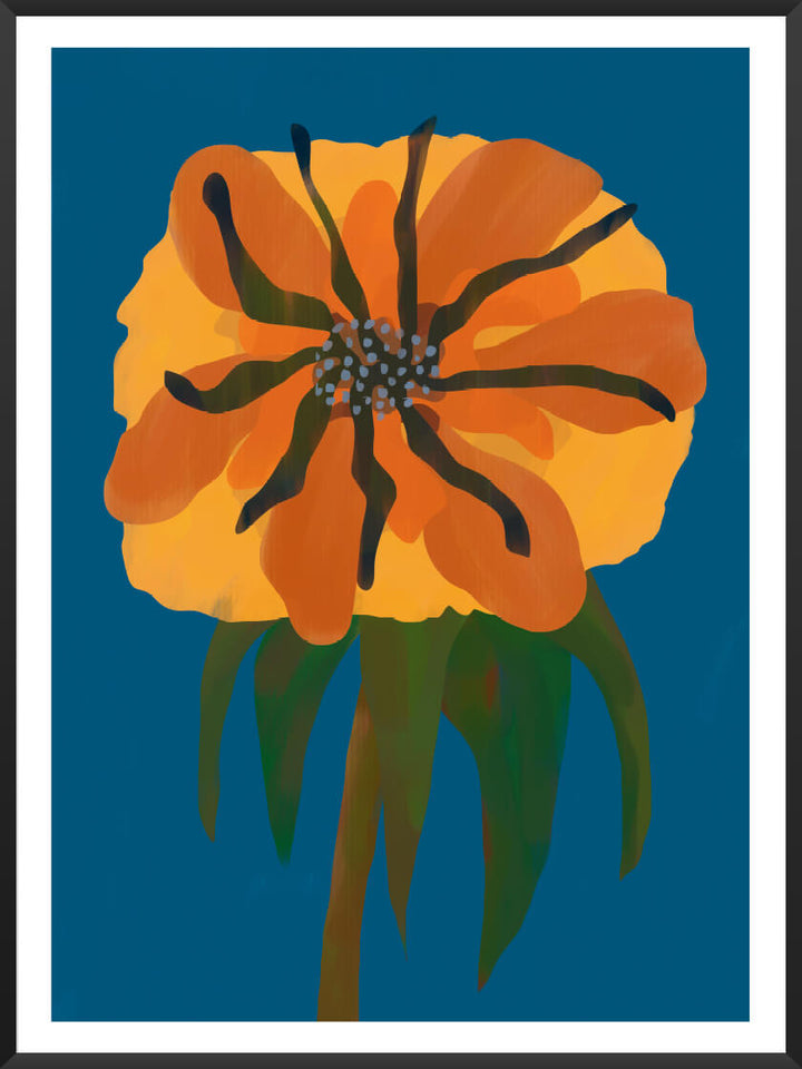 Orange Peony - オレンジの牡丹