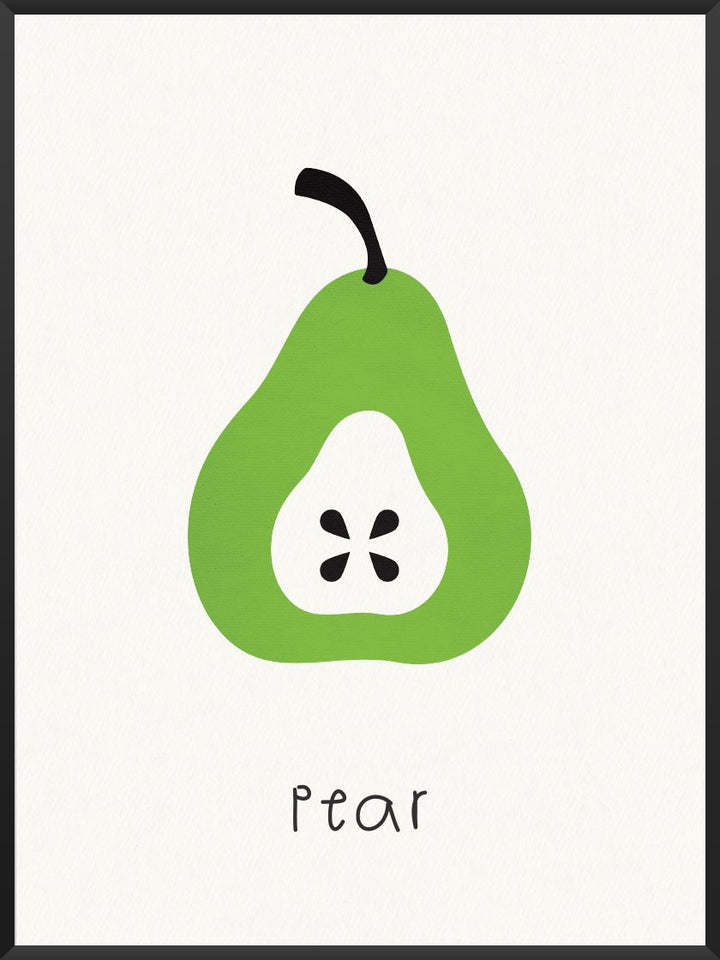 Pear - 洋ナシ キッズルームポスター