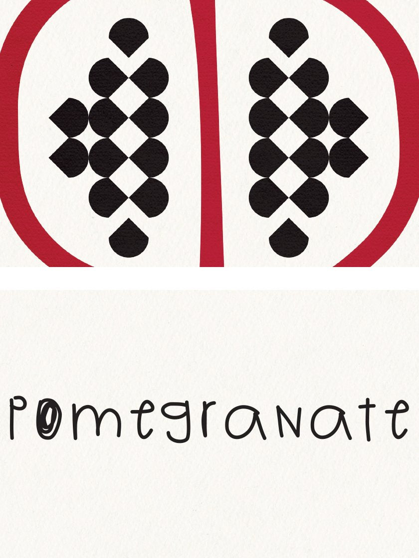 Pomegranate - ザクロ キッズルームポスター
