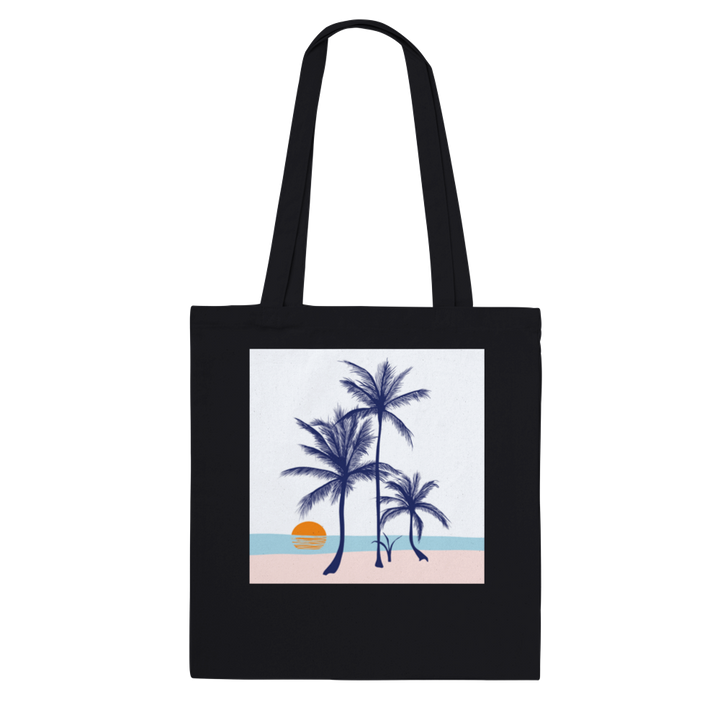 Palms On The Beach Tote Bag -  ヤシの木とビーチトートバッグ