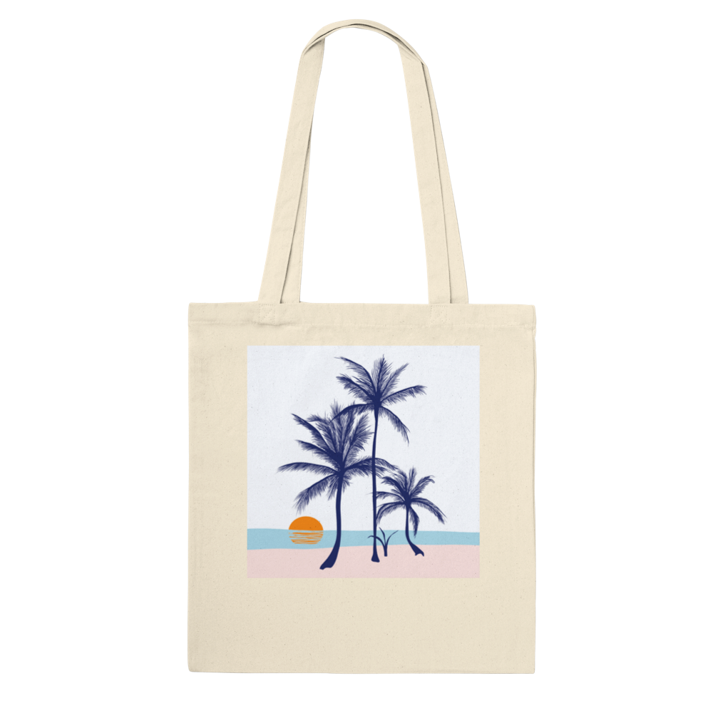 Palms On The Beach Tote Bag -  ヤシの木とビーチトートバッグ