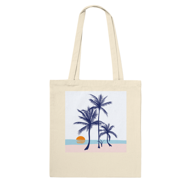 Palms On The Beach Tote Bag -  ヤシの木とビーチトートバッグ