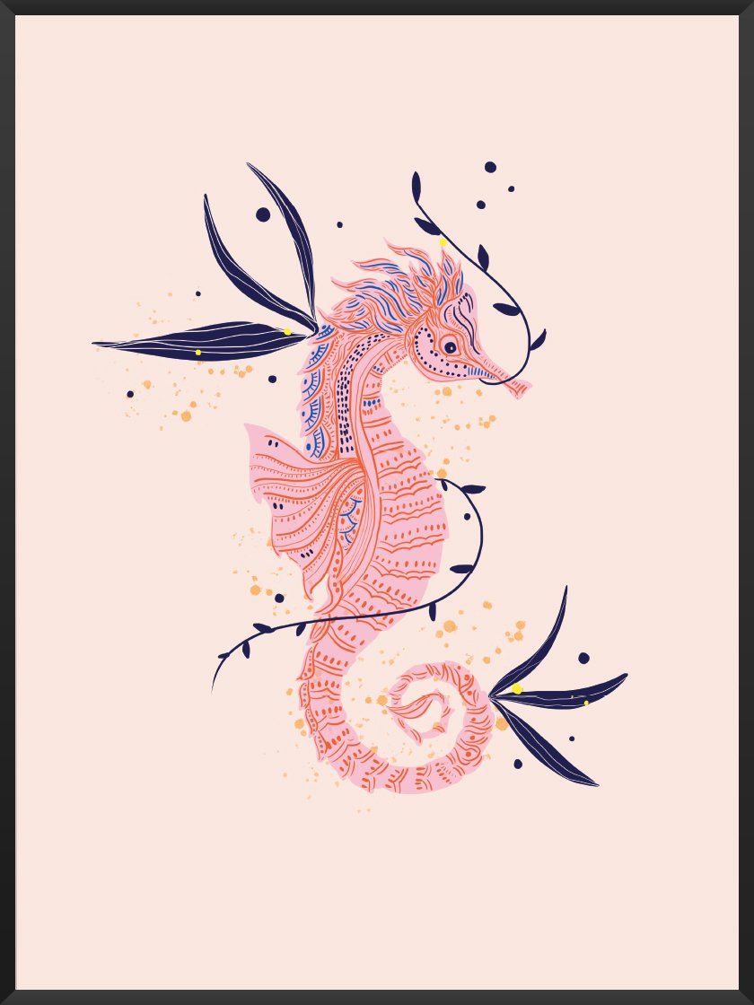 Seahorse - タツノオトシゴ ポスター