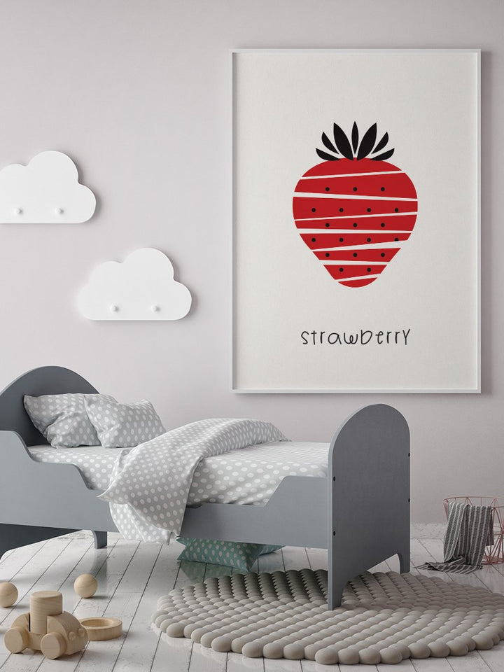Strawberry - イチゴ キッズルームポスター