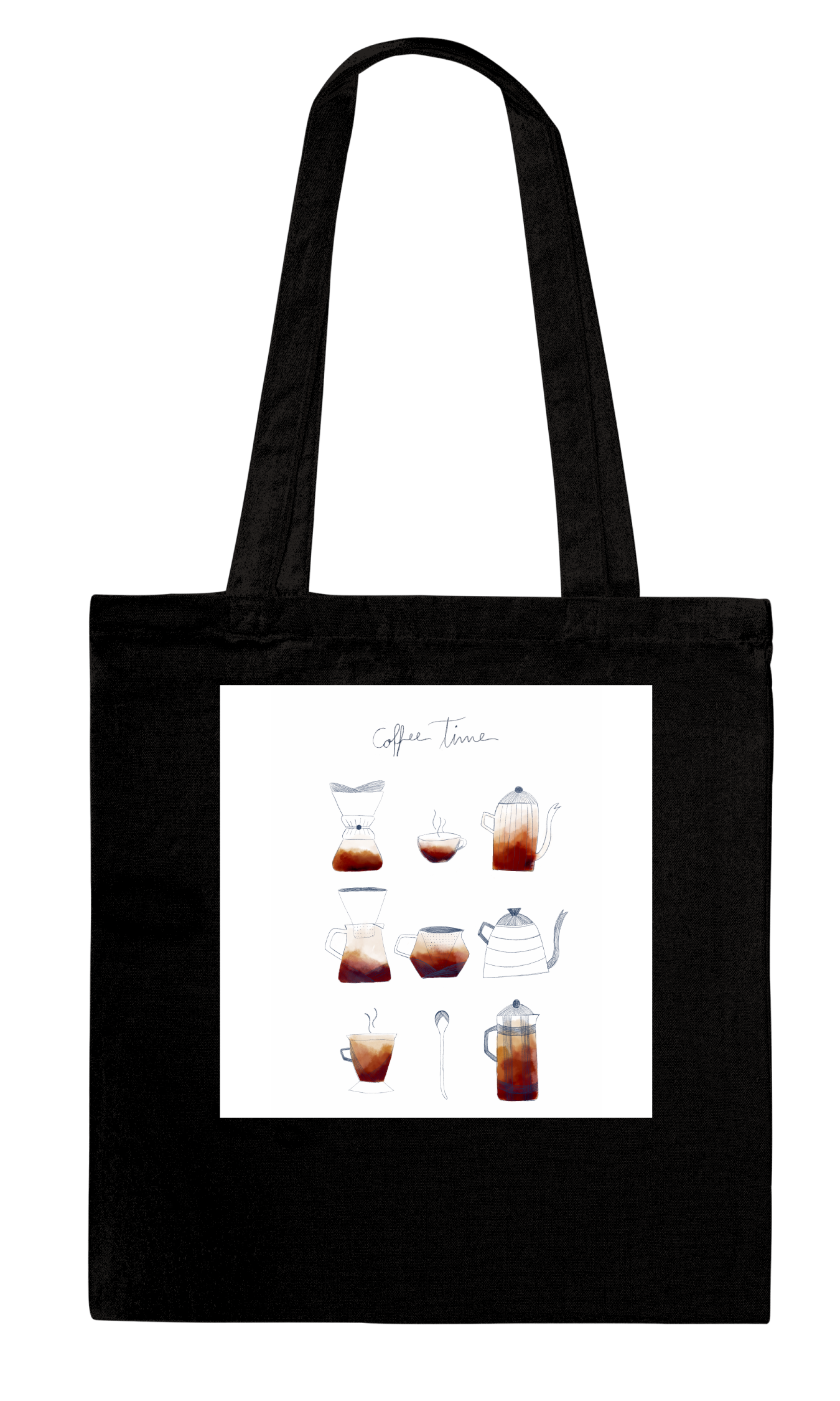 Coffee Time Tote Bag -  コーヒータイムトートバッグ