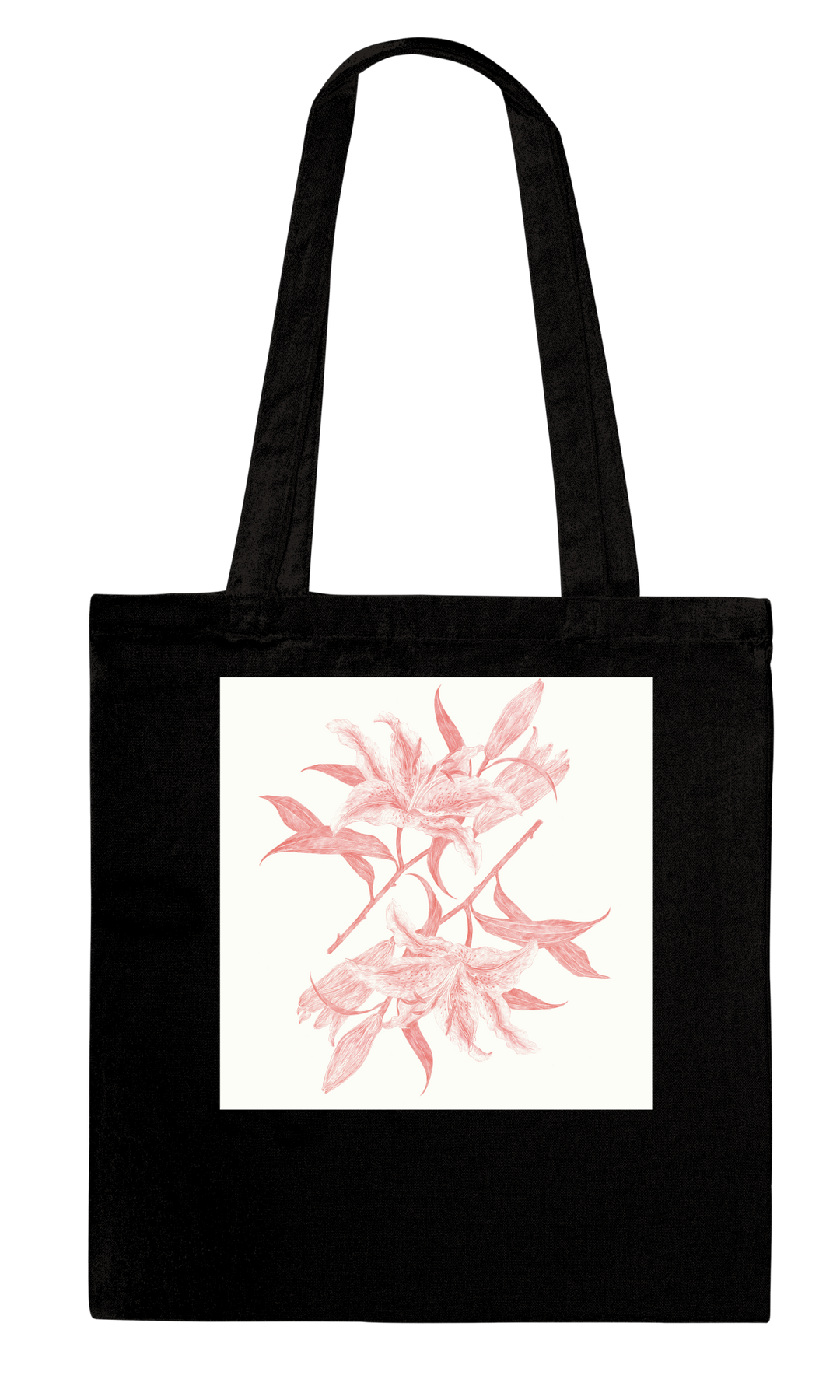 Mirror Lillies Tote Bag