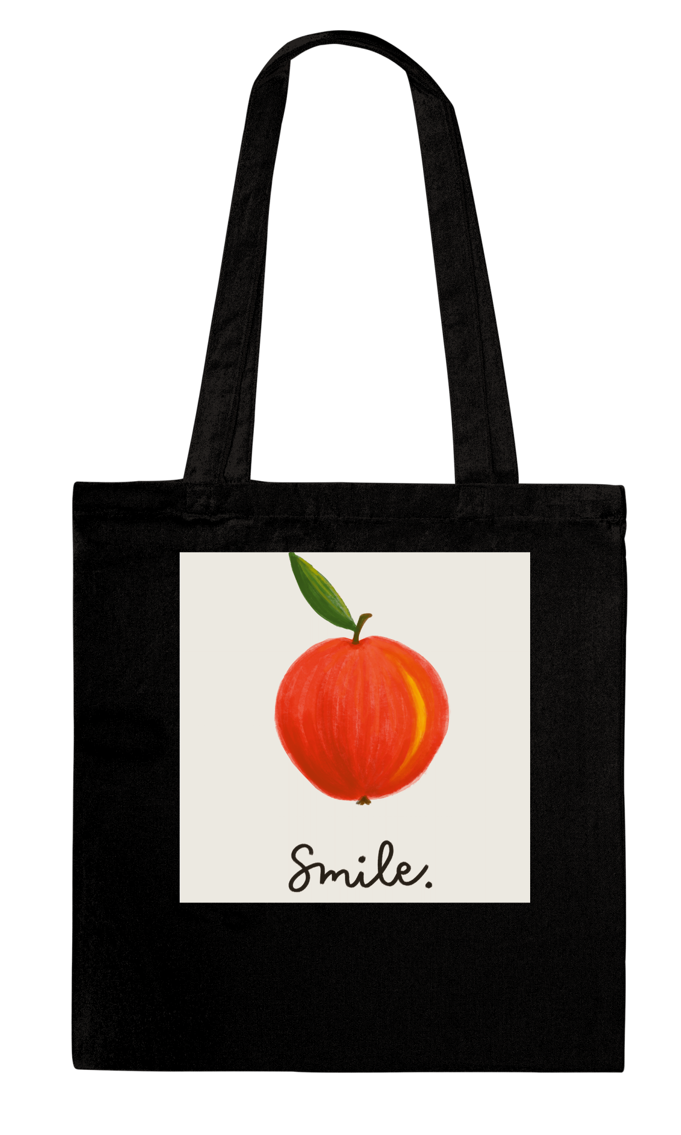 Smiling Apple Tote Bag -  スマイリングアップルトートバッグ