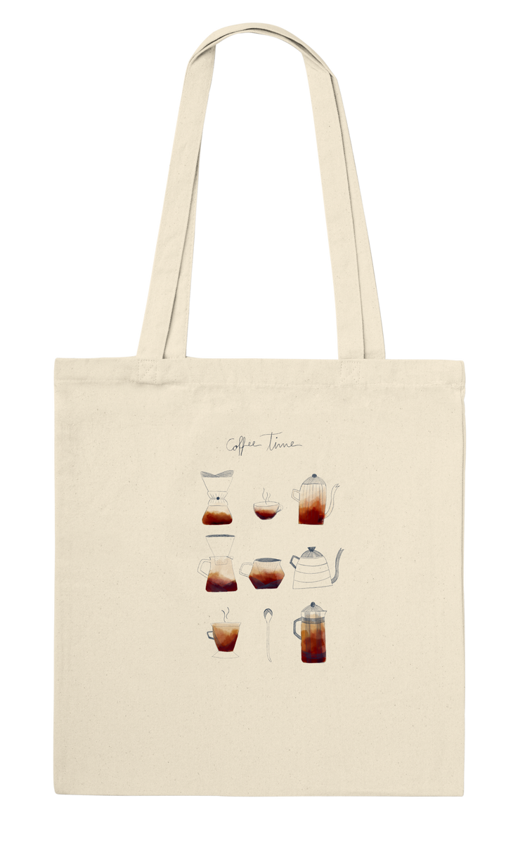 Coffee Time Tote Bag -  コーヒータイムトートバッグ