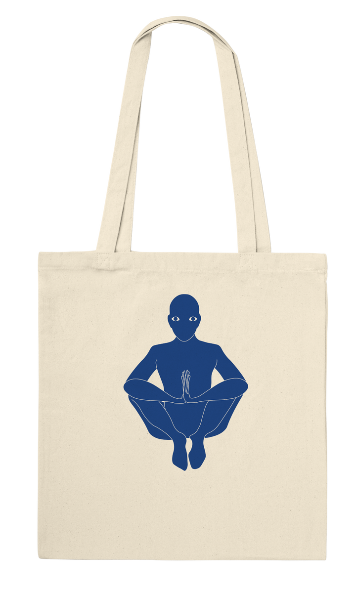 Malasana Pose Tote Bag -  マラーサナヨガポーズトートバッグ