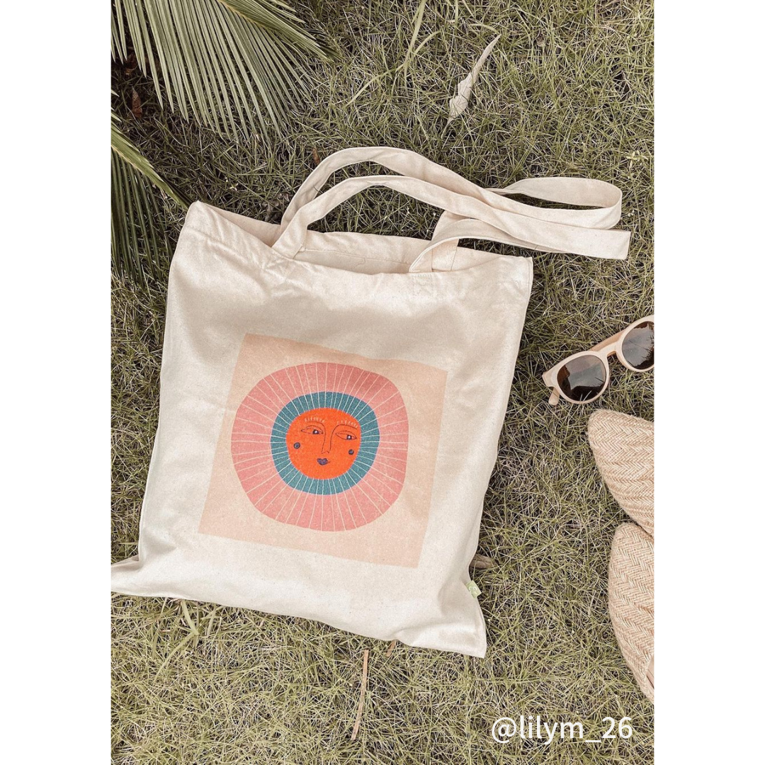 Summer Sun Tote Bag -  夏の太陽トートバッグ