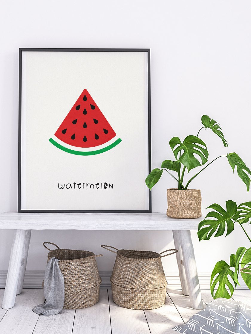 Watermelon - スイカ キッズルームポスター